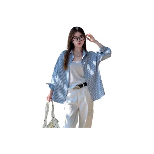 SUSANSAN Shirt Women's Lake Blue