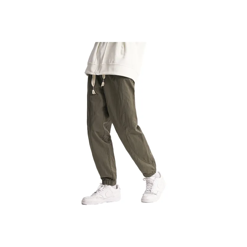 ZMOH Elastic Cuff Casual Pants Unisex Couple's-0