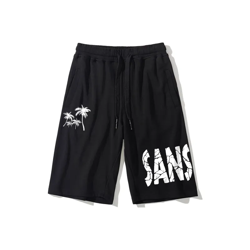 SANSYAS Casual Shorts Unisex Black-0