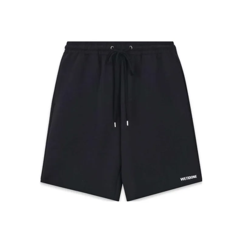WE11DONE Logo print Shorts-0