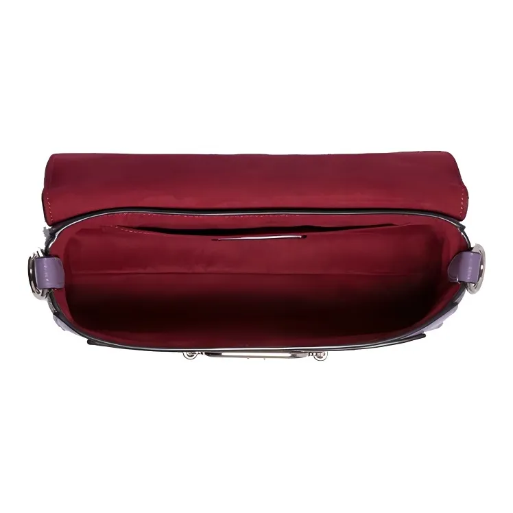 COACH Jade Leather Portable Crossbody Bag, Shoulder Bag Medium Size Women's Purple-2