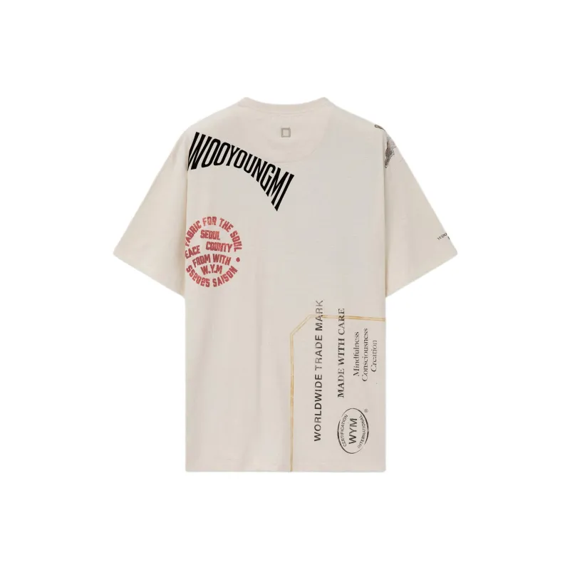 WOOYOUNGMI T Shirts Men Ivory-1