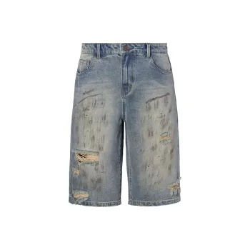 ROCAWEAR Denim Shorts Unisex Light Blue