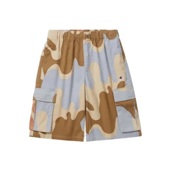 Champion Rochester Casual Shorts Unisex Yellow Camouflage