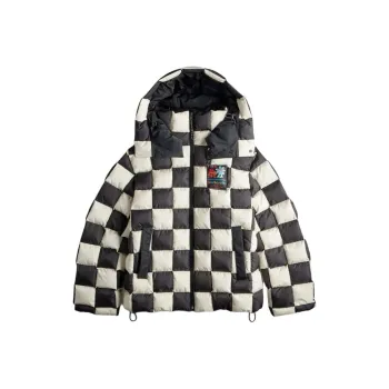 COACH FW24 Puffer Jacket Unisex Black White