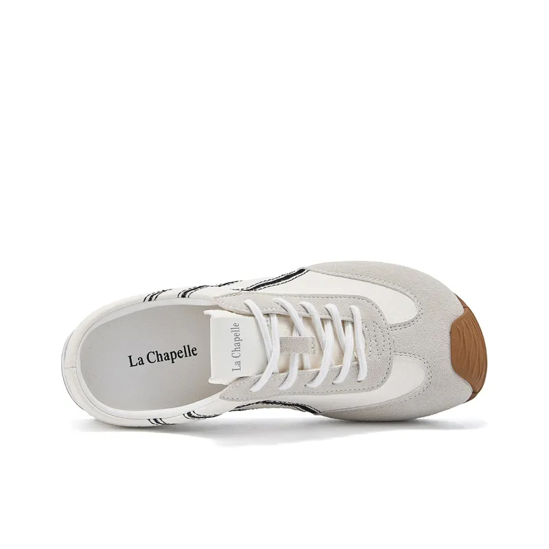 La Chapelle Slip Resistant, Abrasion Resistant, Lightweight Low Top Casual Shoes Women's Beige-6
