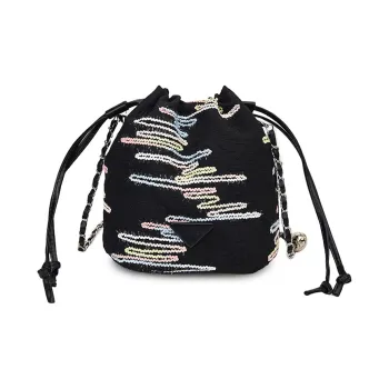 Yalu Nylon Fabric Crossbody Bag Unisex Black/Yellow/Blue/White/Pink