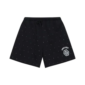 TCH Casual Shorts Unisex Black With Silver Logo
