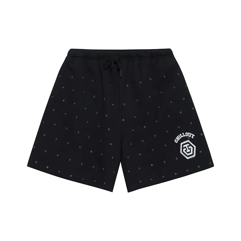 TCH Casual Shorts Unisex Black With Silver Logo-0