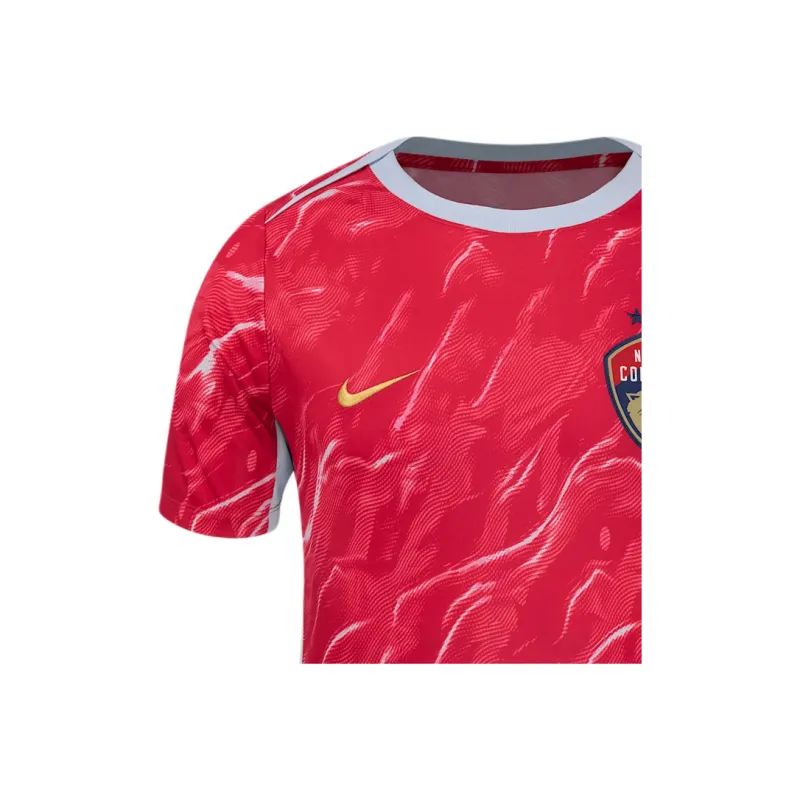 Nike North Carolina Courage 2025 Men's Nike Nwsl Short Sleeve Pre Match Top-2