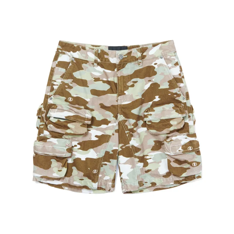 Createexploreexpandconquer Camouflage print Shorts-0