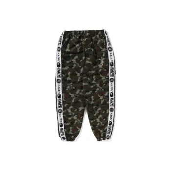 A BATHING APE X Saint Mxxxxxx Heart Camo Track Pants