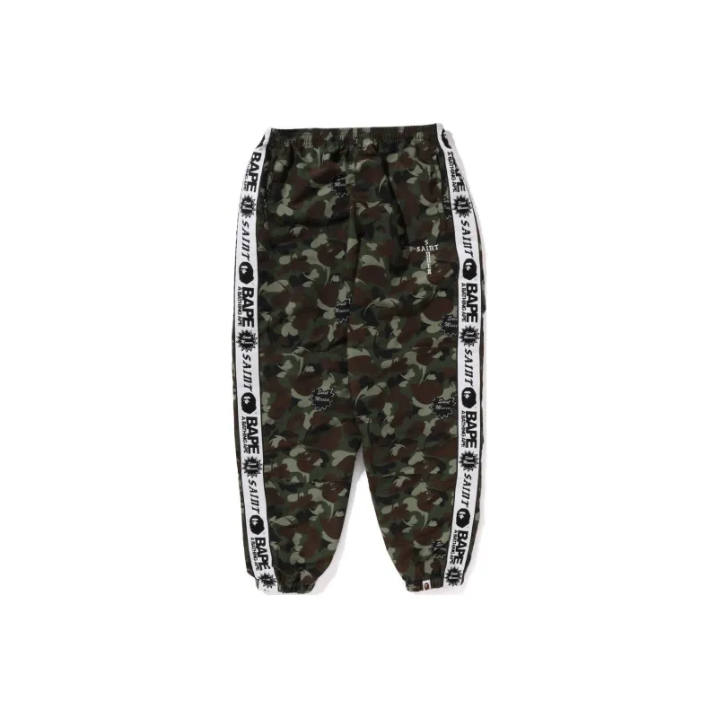 Bape X Saint Mxxxxxx Heart Camo Track Pants-0