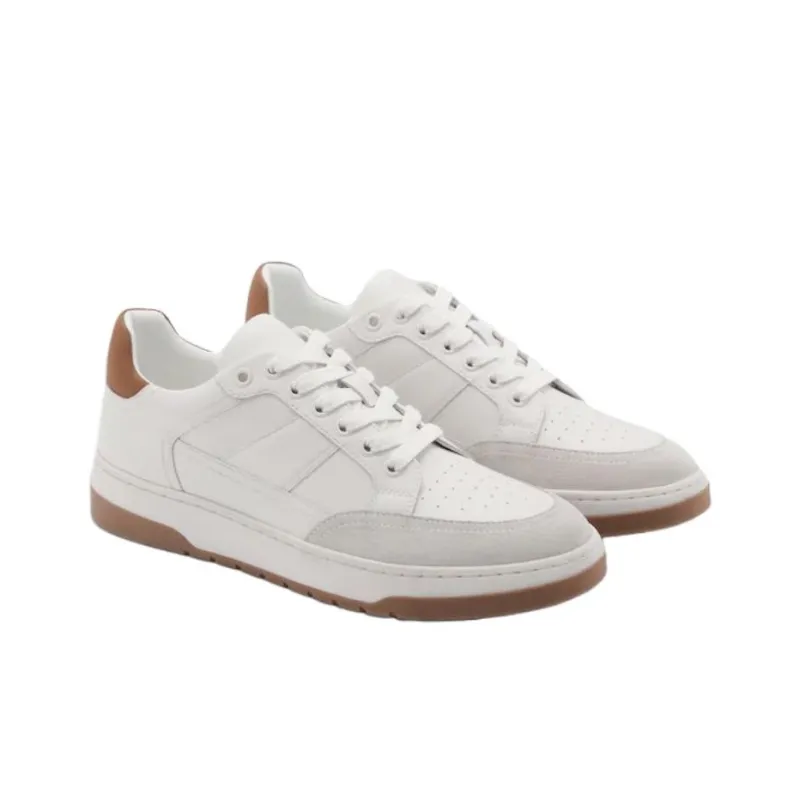 MANGO Low Top Skateboard Shoes Men's White-2