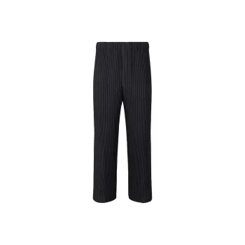Homme Plissé Issey Miyake SS25 Casual Pants Men's Black