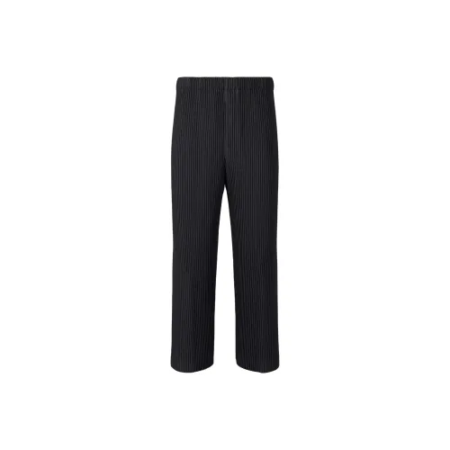 Homme Plissé Issey Miyake SS25 Casual Pants Men's Black