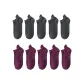 10-Pack (Dark Gray 5+Purple 5)