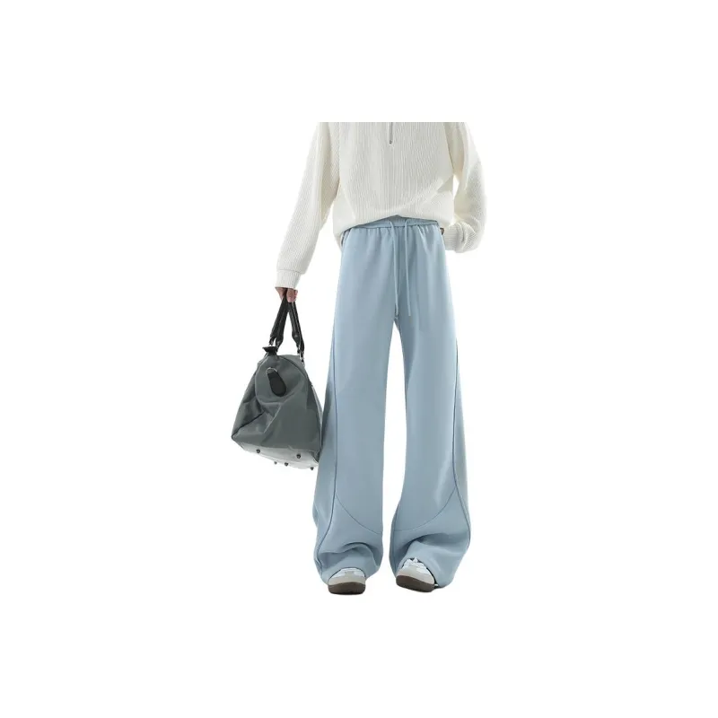 TESTUNG Casual Pants Unisex White Heather Gray-5