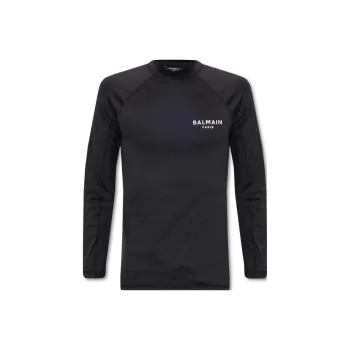 BALMAIN Logo print Slim T shirt