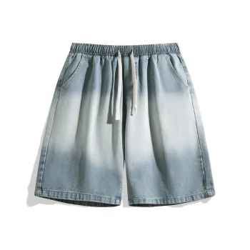 NOTFORMAD Denim Shorts Unisex Light Blue