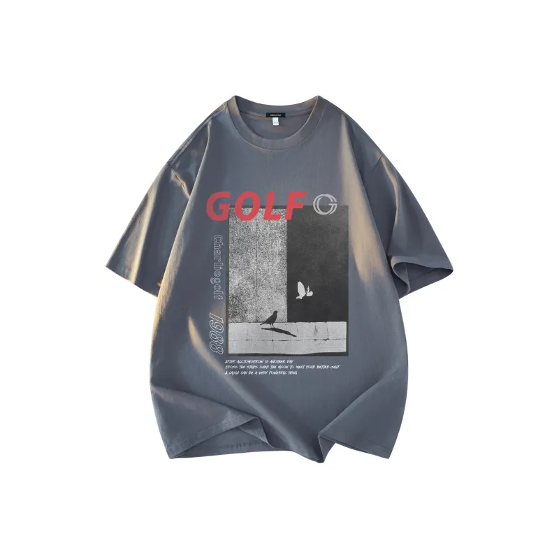 CHARLIE GOLF T Shirt Unisex Black-4