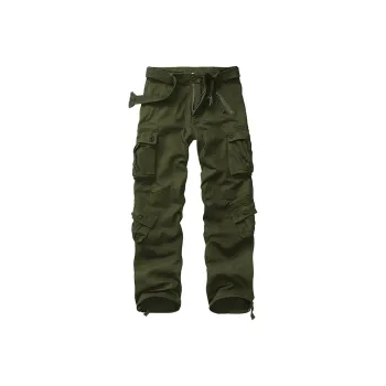 F.K.V.A Casual Pants Unisex Army Green