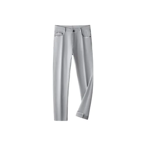 Devanro Jeans Men Light Gray
