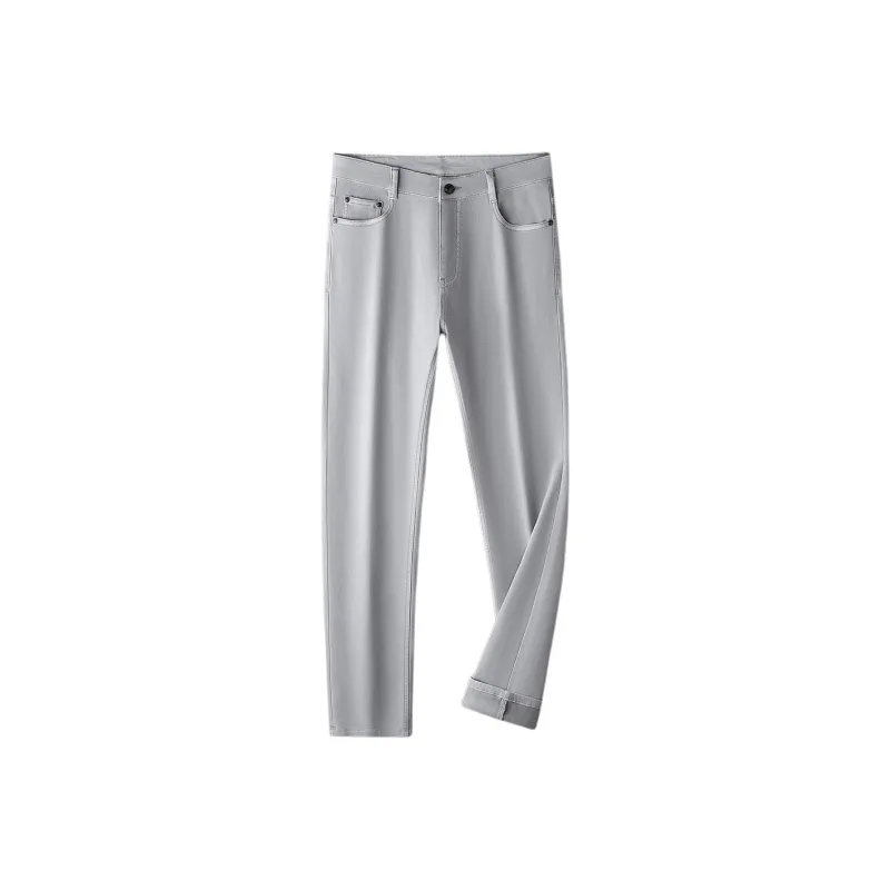 Devanro Jeans Men Light Gray-0