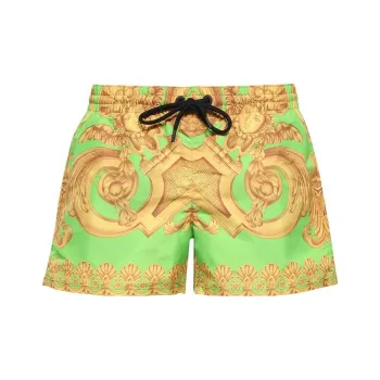 VERSACE Baroque pattern Print Swim Shorts