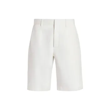 Zzegna Summer Cotton linen Chino Shorts