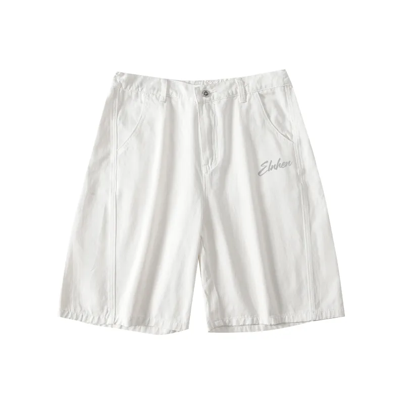 ELNHEN Denim Shorts Unisex Pink-24