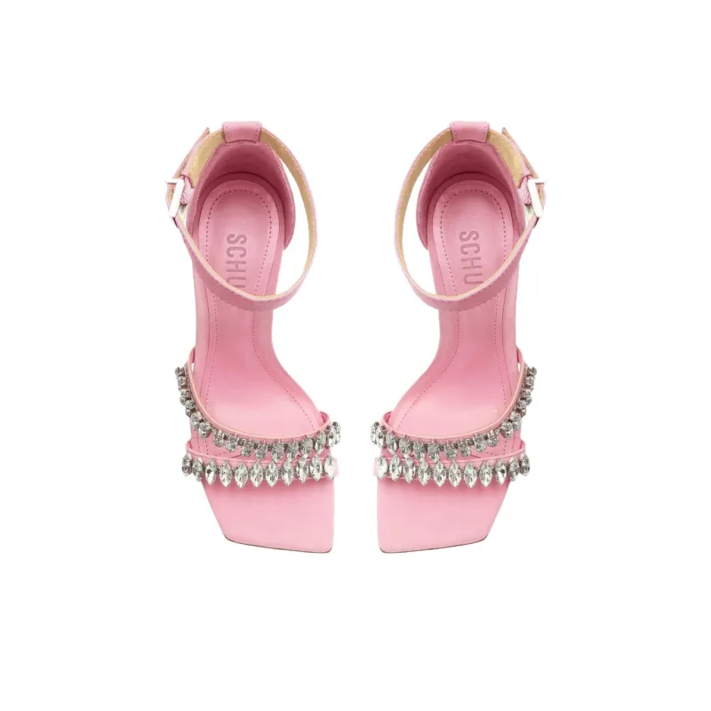 Schutz Linsey One Strap Sandals 11.2cm Women's Pink-3