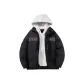 Black Shirt with White Hat