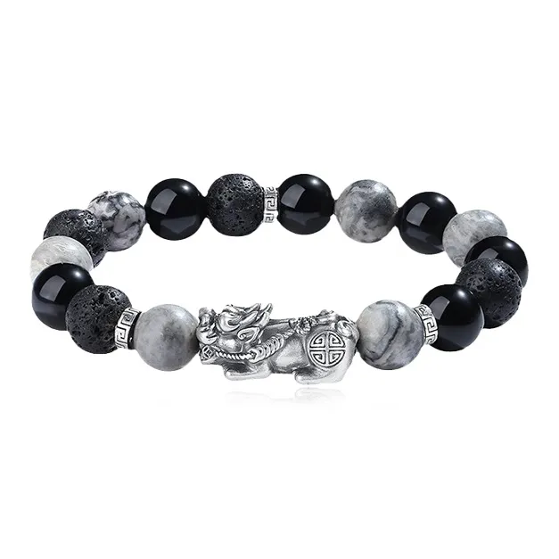D.K.X Map Stone Bracelets Unisex-0