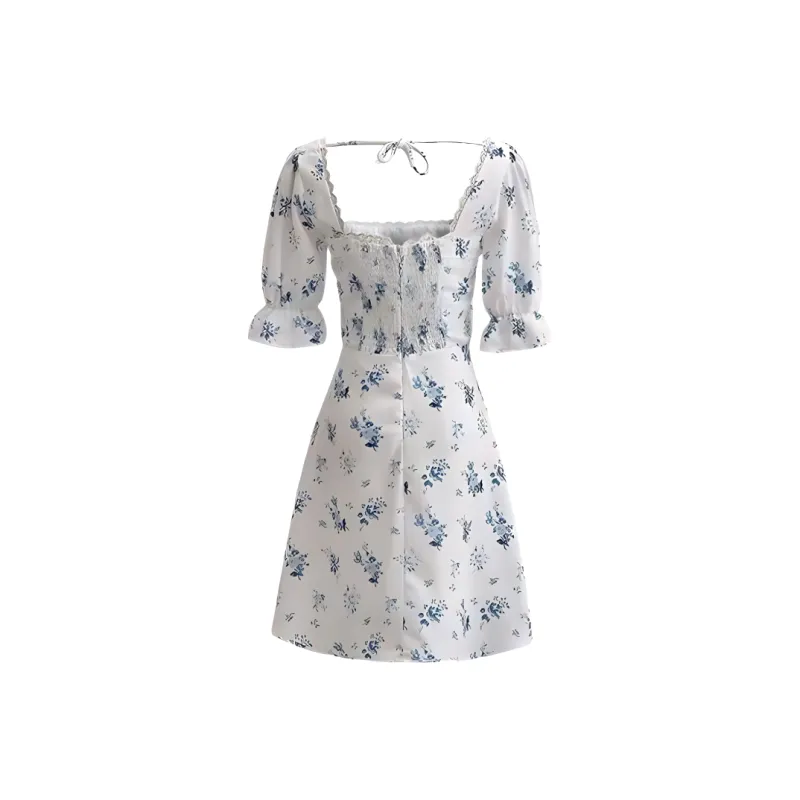 ABBY GODDESS Short Sleeved Dress Women's White-1
