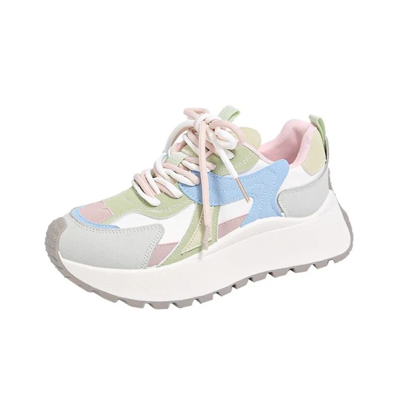 BBMTR Breathable, Height Increasing, Slip Resistant, Abrasion Resistant Low Top Casual Shoes Women's-0