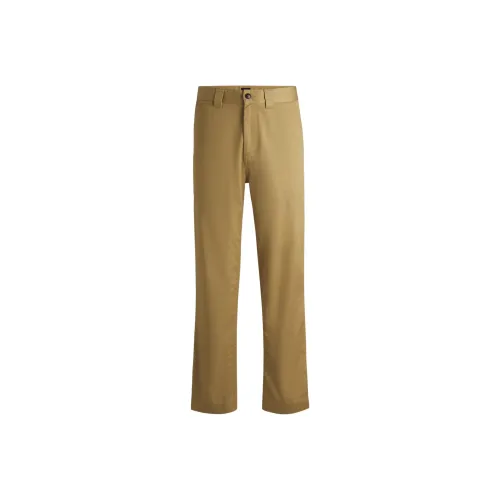 HUGO BOSS Casual Pants Loose Fit Style Men's Yellow