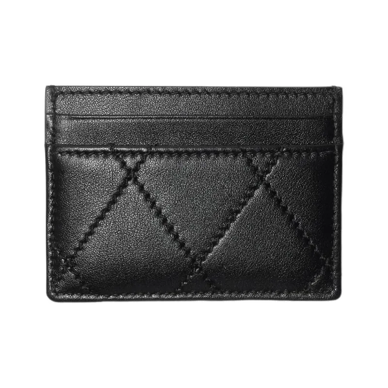 Burberry Calfskin Card Holder Women's Black-1