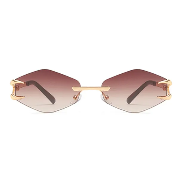 YUZHAOLIN Zinc Alloy Irregular Shape Sunglasses Unisex-6
