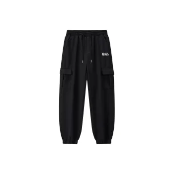 Small Columns Under The Sea Casual Pants Unisex Black