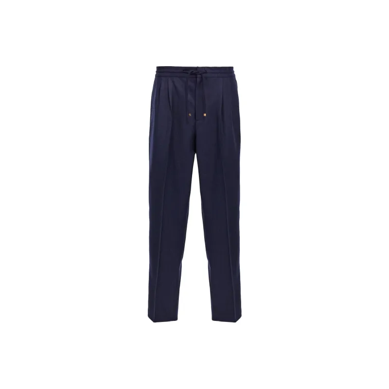Brunello Cucinelli Pleated Tapered Leg Trousers-0