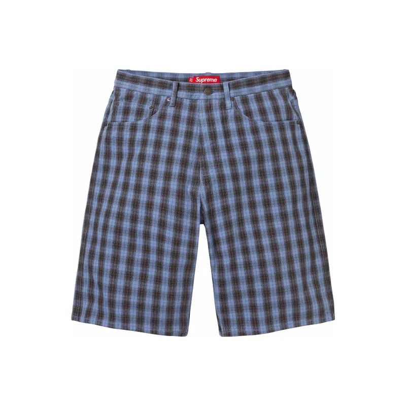 Supreme Plaid Baggy Short-4