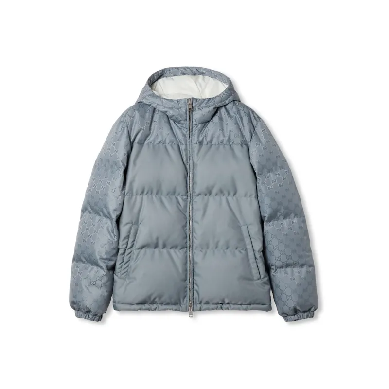 GUCCI SS25 Puffer Jacket Unisex Blue-0