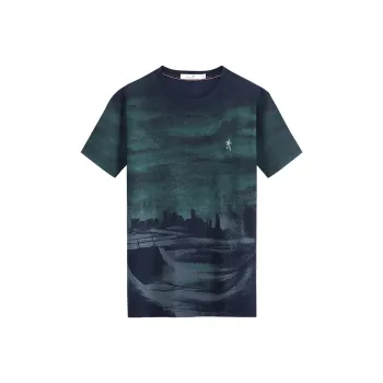 Dance With Wolves T Shirt Men's Dark Blue