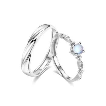 Master Kim Glass Cat Eye Adjustable Ring Unisex