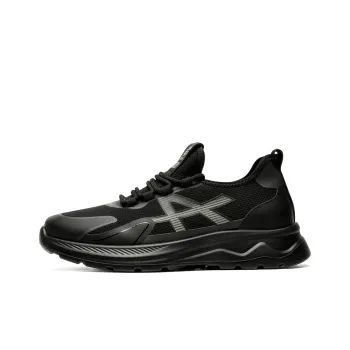 ACEMICKY Cushioning, Slip Resistant, And Abrasion Resistant Low Top Casual Shoes Men's Black