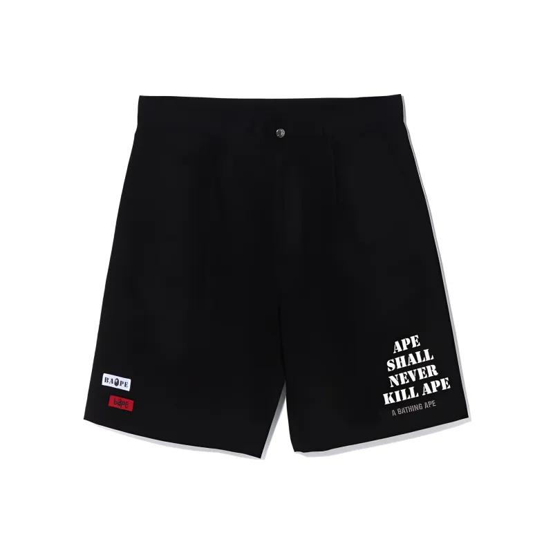Bape Multi Motif Leather Pocket Chino Shorts-0