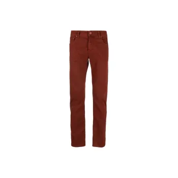 JACOB COHEN Logo patch Cotton Tapered Trousers