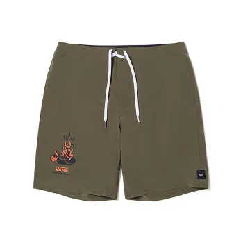 Vans OKEH FIRE RECORD Casual Shorts Unisex Army Green