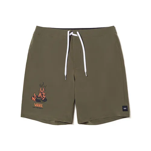 Vans OKEH FIRE RECORD Casual Shorts Unisex Army Green